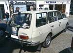 Heckansicht des Wartburg 353 Tourist aus dem Jahr 1973. 18. Kettwiger Oldtimerfrühling in Essen Kettwig am 01.05.2026.
