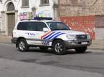Einsatzfahrzeug Toyota Land Cruiser von Federale Politie Algemene reserve, Aufnahme am 21.07.2010 in Brussel