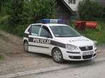 VW Polo der Bosnischen Polizei am 23.5.2017 nahe Tuzla.