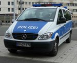 =MB Vito als Dienstfahrzeug der Bundespolizei steht im Juli 2016 am HBF Leipzig