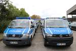 Mehrere Bundespolizei VW T5 am 08.09.19 beim Tag der offenen Tür in Hünfeld 