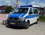 =VW T5 der Bundespolizei, gesehen im Juni 2019 beim Hessentag in Bad Hersfeld