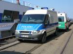 Ford Transit der Bundespolizei im Hafengebiet von Kehl/Rhein am 01.04.09