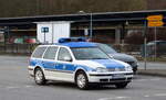 Personenkraftwagen der Bundespolizei Typ VW Golf IV Variant am 03.02.22 Berlin Marzahn