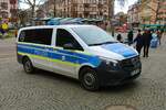 Bundespolizei Mercedes Benz Vito Streifenwagen am 25.02.23 in Frankfurt am Main Südbahnhof