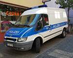 =Ford Transit der Bundespolizei Hünfeld, eingesetzt beim Tag des Blaulichts 2023 in Hünfeld.
