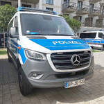 =MB Sprinter der Bundespolizei steht auf einem Parkplatz in Bad Reichenhall im August 2026