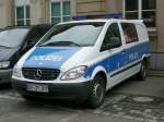 Mercedes Benz Vito der Bundespolizei als Hundetransporter, gesehen in Frankfurt/M am 05.04.08