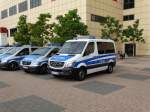 Polizei Hessen Mercedes Benz Sprinter und Vito am 26.09.15 auf der IAA in Frankfurt am Main