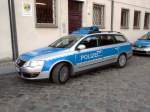 VW Passat Variant, Streifenwagen des Polizeireviers Stralsund am 03.10.15