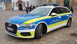 =Audi der Landespolizei von Rheinland-Pfalz unterwegs in Trier, 10-2022