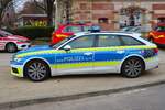 Polizei Mainz Audi A6 FustW am 31.12.25 beim Silvester Abschwimmen 2025 in Mainz am Rheinufer