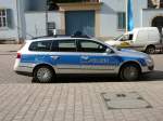 VW Passat der LaPo Rheinland-Pfalz mit aufgebrachter Nachwuchswerbung am 28.06.08 im Speyer