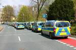 Polizei Hessen Mercedes Benz Vito Kolonne am 10.04.22 in Frankfurt am Main