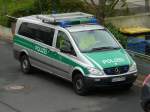 Mercedes-Benz Vito im Dienst der Polizei in Sachsen am 07.10.2014 in Leipzig.
