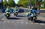Polizei Hessen BMW R-Reihe der Motorradstaffel beim Radrennen in Frankfurt am Main am 01.05.26
