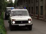 Diesen Lada Niva der Volkspolizei, sah man in Chemnitz-Hilbersdorf zum 22 Heizhausfest am 14.09.13