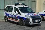 Peugeot Partner als Streifenwagen der Polizei am 29.09.2016 in Stadtzentrum Montpellier.