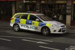 Ford Polizei der British Transport Police hier am 22.03.2014 bei Westminster Abbey in London.