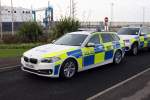 BMW Touring der britischen Polizei in Hull am 27.10.2014.