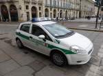 FIAT Punto der Polizia Municipale Torino am Rande einer Veranstaltung in der Innenstadt von Turin am 31.05.2014