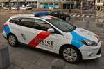 .Ford Mondeo Streifenwagen, seit kurzem haben die Fahrzeuge der Luxemburgischen Polizei in einem neuen Look.  Gesehen am 12.12.2017 