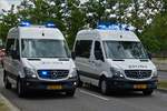 Auch diese beiden Mercedes Benz Sprinter der luxemburgischen Polizei waren bei der Fahrzeugparade zum Nationalfeiertag in der Stadt Luxemburg zu sehen.