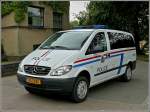 Ein Mercedes Mannschaftswagen der luxemburgischen Polizei war in Diekirch am 04.07.10 zu sehen.