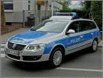 Die deutsche Polizei war mit diesem VW Passat nach Diekirch gekommen, um an den Feierlichkeiten zur 750 Jahrfeier der Stadt Diekirch teilzunemmen.