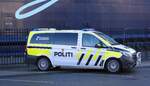 Mercedes Van der Polizei in Norwegen am 22.09.23 in Stavanger