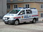 Polizeifahrzeug Mercedes am 07.04.14 in Bergen (Norwegen)