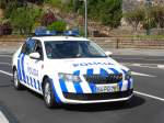Skoda als Polizeifahrzeug unterwegs in Funchal/Madeira im März 2015