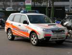 Subaru Forester der Polizei des Kanton Vaud in Vevey am  14.03.2015