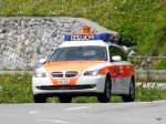 Kantons Polizei Uri unterwegs mit einem BMW UR 1916 auf der Klausenpassstrasse am 19.07.2009