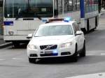 Polizei von Lausanne mit einem Volvo im Einsatz am 27.03.2010