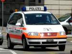 Polizei Basel Stadt mit einem VW Nr.48 BS 67109 unterwegs in Basel am 21.06.2008