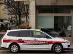 Ford Focus -Polizei Genf, gesehen am 15.03.2014.