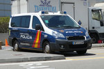Peugeot als Dienstfahrzeug des Polizei, gesehen am Airport Palma /Mallorca im Juni 2016