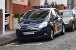 Citroën C4 Picasso des Cuerpo Nacional de Policía, der spanischen Staatspolizei in Santa Cruz de La Palma (Santa Cruz de La Palma/Spanien, 31.03.2016)