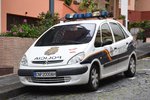 Citroën Xsara Picasso des Cuerpo Nacional de Policía, der spanischen Staatspolizei in Santa Cruz de La Palma (Santa Cruz de La Palma/Spanien, 31.03.2016)