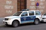 Nissan X-Trail als Einsatzfahrzeug der Policía Local an der Plaza del Pan (Talavera de la Reina/Spanien, 18.12.2021)