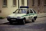 Skoda Streifenwagen Policie  in Kutna Hora 2.7.1992