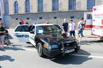 Ford Police Car aus Amerika am 01.06.19 beim Tag der Sicherheit in Frankfurt am Main 