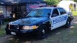 =Ford Polizeifahrzeug von der Spokane Valley Police, gesehen beim US-CAR-TREFFEN in Bardowick, 06-2024