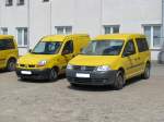 Kombi&acute;s Renault Kangoo Rapid RN 1.9 D und VW Caddy 2.0 der  Deutsche Post AG , Rehna [‎26.07.‎2009]