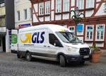 =Ford Transit von GLS unterwegs in Hünfeld im Dezember 2020