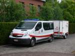 Mannschafstransportwagen Opel Vivaro von Rode Kruis Vlaanderen, Aufnahme am 26.07.2010 in Hoboken