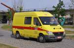Rettungswagen Mercedes-Benz Sprinter 313CDI Inneneinrichtung Ambucar & Collet der Feuerwehr Vilvoorde, Aufnahme am 28.05.2011