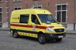 Rettungswagen Mercedes-Benz Sprinter 4x4, Inneneinrichtung Autographe, von das Belgisches Rotes Kreuz, Aufnahme am 21.07.2012 in Brussel aus Anlass des Nationalfeiertags     