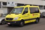 Krankentransportwagen Mercedes-Benz Sprinter von Falck-Ambuce, aufgenommen 05/06/2011 am Flughafen Antwerpen